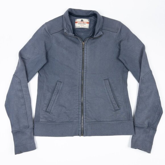 American Giant Sweatshirt Womens Small Full Zip Heavyweight Jacket Gray Made USA - Picture 1 of 14